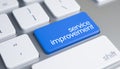 Service Improvement - Text on Blue Keyboard Button. 3D. Royalty Free Stock Photo