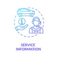 Service information concept icon