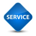 Service elegant blue diamond button Royalty Free Stock Photo