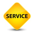 Service elegant yellow diamond button Royalty Free Stock Photo