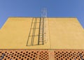 Service ladder installed on a commercial premises