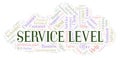 Service Level word cloud