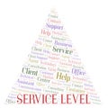 Service Level word cloud