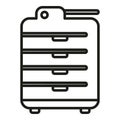 Service printer icon outline vector. Digital print Royalty Free Stock Photo