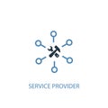Service provider concept 2 colored icon Royalty Free Stock Photo