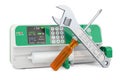 Service and repair of syringe infusion pump, 3D rendering