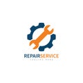 service repair tools logo template vector Royalty Free Stock Photo