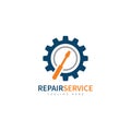 service repair tools logo template vector Royalty Free Stock Photo