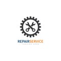 service repair tools logo template vector Royalty Free Stock Photo
