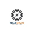 service repair tools logo template vector Royalty Free Stock Photo