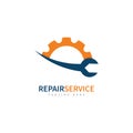 service repair tools logo template vector Royalty Free Stock Photo