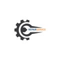 service repair tools logo template vector Royalty Free Stock Photo