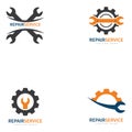 service repair tools logo template vector Royalty Free Stock Photo