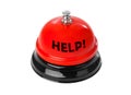 Service ring bell HELP Royalty Free Stock Photo