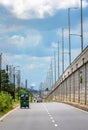 Service road beside a Flyover