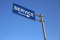 Service Road Sign Royalty Free Stock Photo