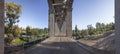 Service road under Acedera Aqueduct, Badajoz, Spain