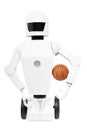 Service robot with basketball