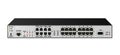 The service router for use in corporate communication networks has 16 Ethernet ports, 1 1000Base-X SFP port, 2 USB ports, 6 FXS po Royalty Free Stock Photo