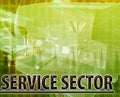 Service sector Abstract concept digital illustration