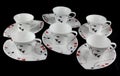 Service set of cups of tea. Royalty Free Stock Photo