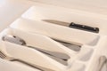 Service set of cutlery set Royalty Free Stock Photo