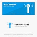 Service, Signal, Wifi SOlid Icon Website Banner and Business Logo Template