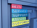 Service, support,advice 3d word concept Royalty Free Stock Photo