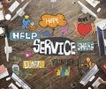 Service Support Assistance Customer Delivery Concept Royalty Free Stock Photo