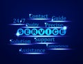 Service,Support,Assistance word concept