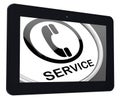 Service Tablet Means Call For Customer Help