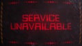 Service Unavailable Warning Alert Signaling on an Old Monitor