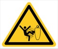 Service warning signs when high pressure can be severely injured.,Sign Royalty Free Stock Photo