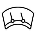 Service windshield wiper icon outline vector. Car windscreen