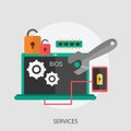 Services Conceptual Design Royalty Free Stock Photo