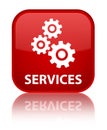 Services (gears icon) special red square button