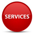 Services special red round button Royalty Free Stock Photo