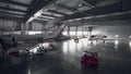Servicing business aviation at a hangar