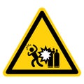 Servicing While Pressurized Can Cause Severe Injury Lock Out Sourced Symbol Sign ,Vector Illustration, Isolate On White Background