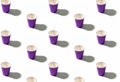 serving background cup pattern purple mugs white