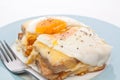 Serving of Croque Madame Royalty Free Stock Photo