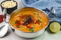 Serving dal tadka dish Royalty Free Stock Photo