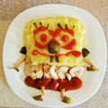 Serving food spongebob