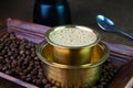 Indian filter coffee in a cup Royalty Free Stock Photo