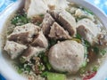 Bakso is Indonesian food meatballs soup Royalty Free Stock Photo