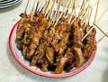 A serving plate of Satay (Sate)