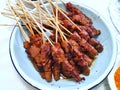 A serving plate of Satay (Sate)