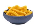 A serving of spicy French fries in a bowl