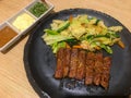 Australian beef teppenyaki with cabbage fried