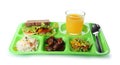 Serving tray with healthy food Royalty Free Stock Photo